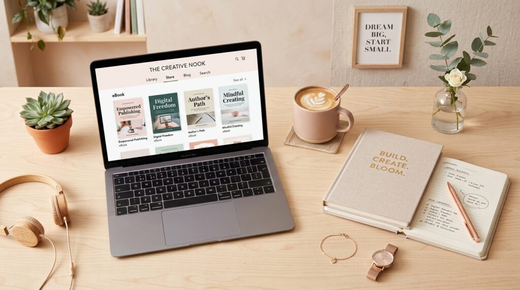 desk with laptop 202603280639