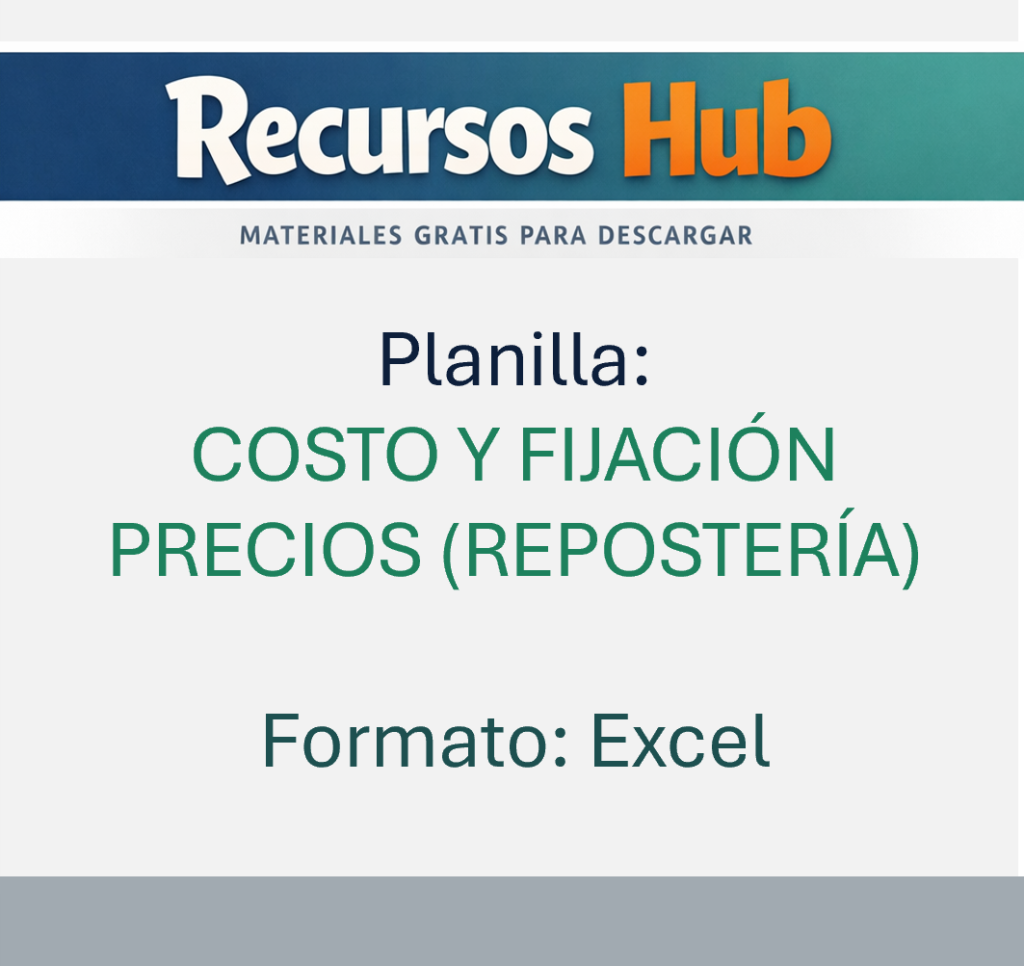 costo fijaciÓn precios reposterÍa